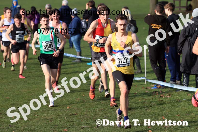 Senior Men, 2024 CAU Inter Counties Cross Country Champs., Wollaton Park, Nottingham. Photo: David T. Hewitson/Sports for All Pics